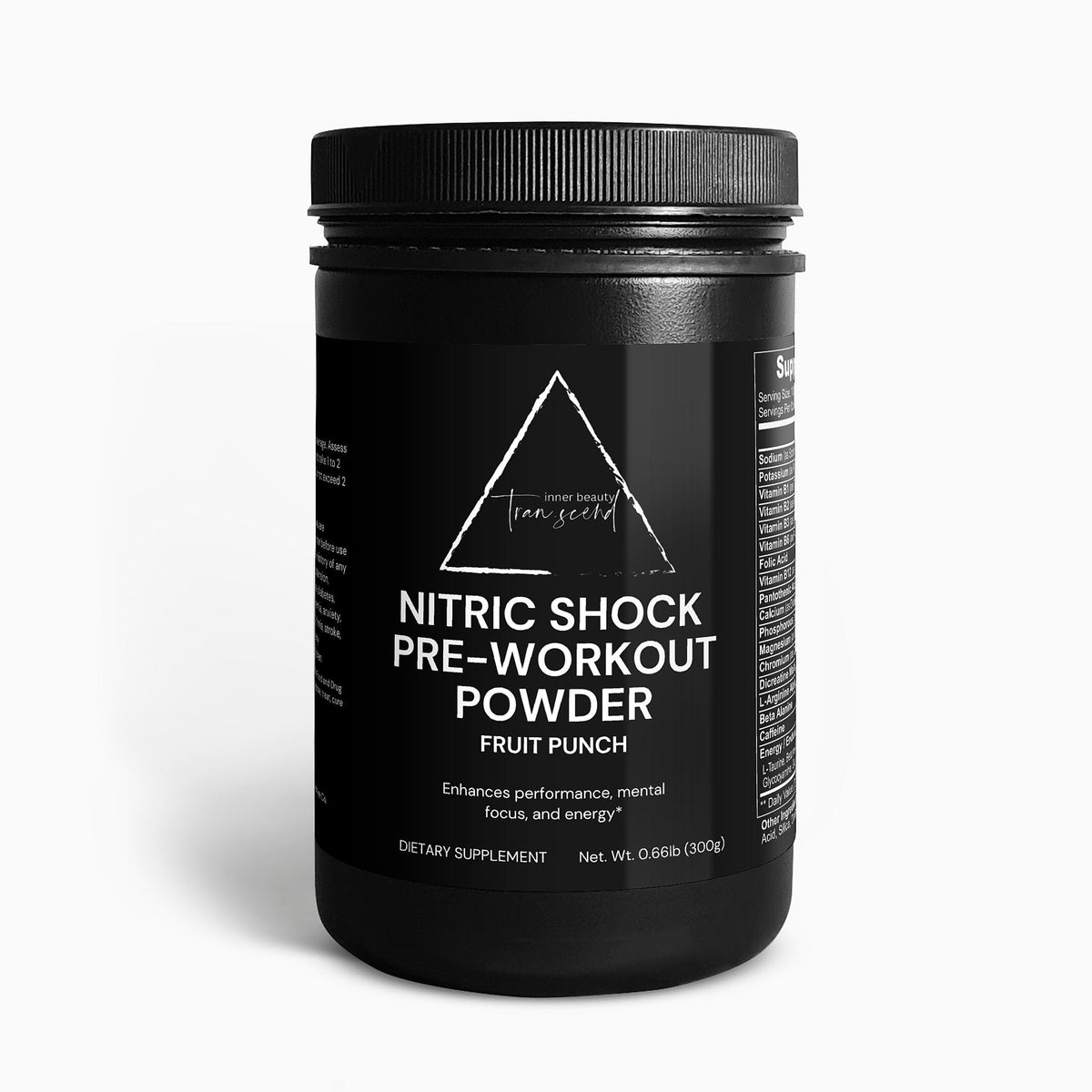 Nitric Shock Pre-Workout Powder (Fruit Punch) - Elite Water bottles