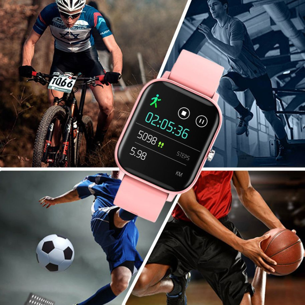 Metalika Smart Watch With Health and Activity Tracker - Elite Water bottles