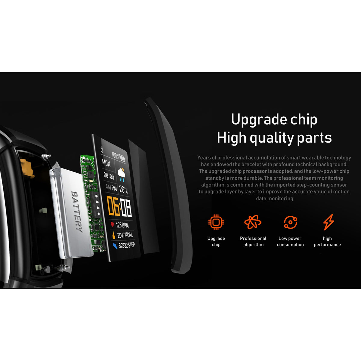 Fitness Tracker Pedometer Watch with Heart Rate Monitor Health and - Elite Water bottles