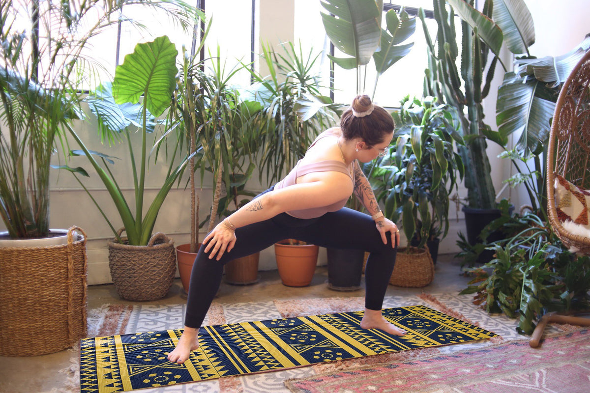 Printed PVC Premium Yoga Mat - Elite Water bottles