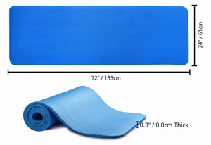 Thick Yoga and Pilates Exercise Mat with Carrying Strap - Elite Water bottles