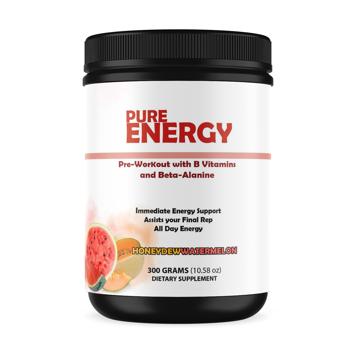 Pure Energy – Honeydew Watermelon - Elite Water bottles