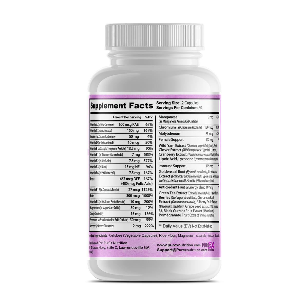 Pure Multi-Vitamins Womens - Elite Water bottles