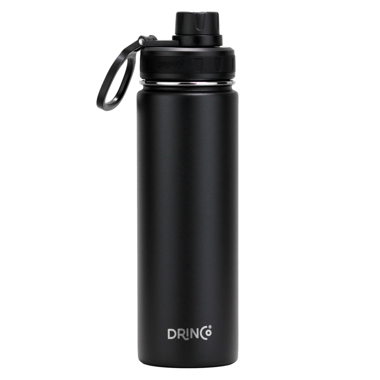 DRINCO® 22oz Stainless Steel Sport Water Bottle - Black - Elite Water bottles