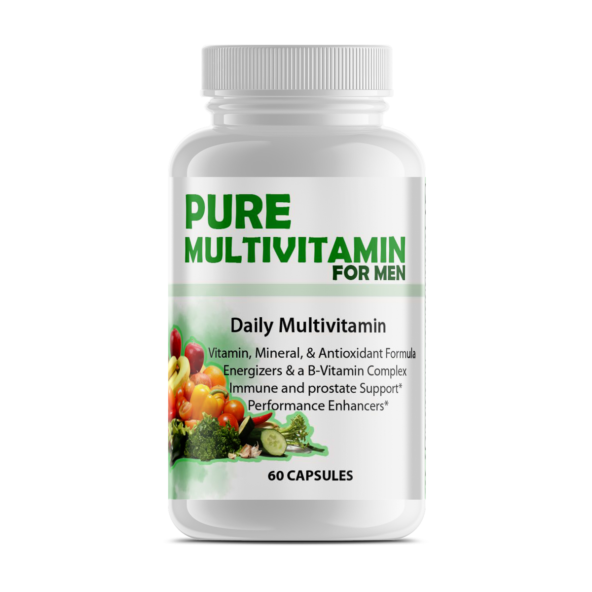 Pure Multi-Vitamins Mens - Elite Water bottles