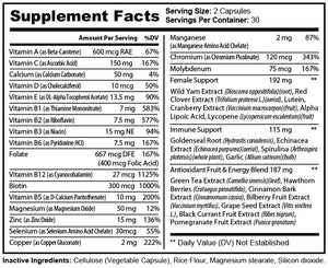 Pure Multi-Vitamins Womens - Elite Water bottles