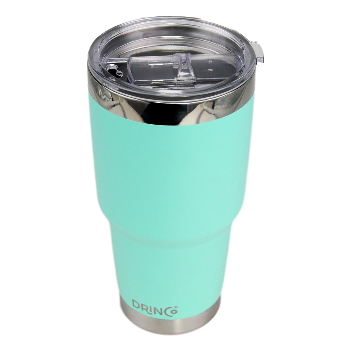 DRINCO® 30oz Insulated Tumbler Spill Proof Lid w/2 Straws (Teal) - Elite Water bottles