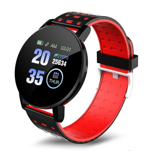 119 Plus Heart Rate Blood Pressure Sports Fitness Smart Watch - Elite Water bottles