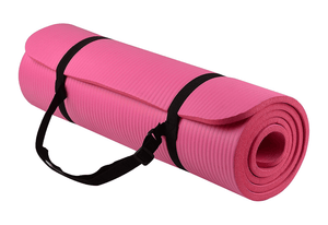 Thick Yoga and Pilates Exercise Mat with Carrying Strap - Elite Water bottles