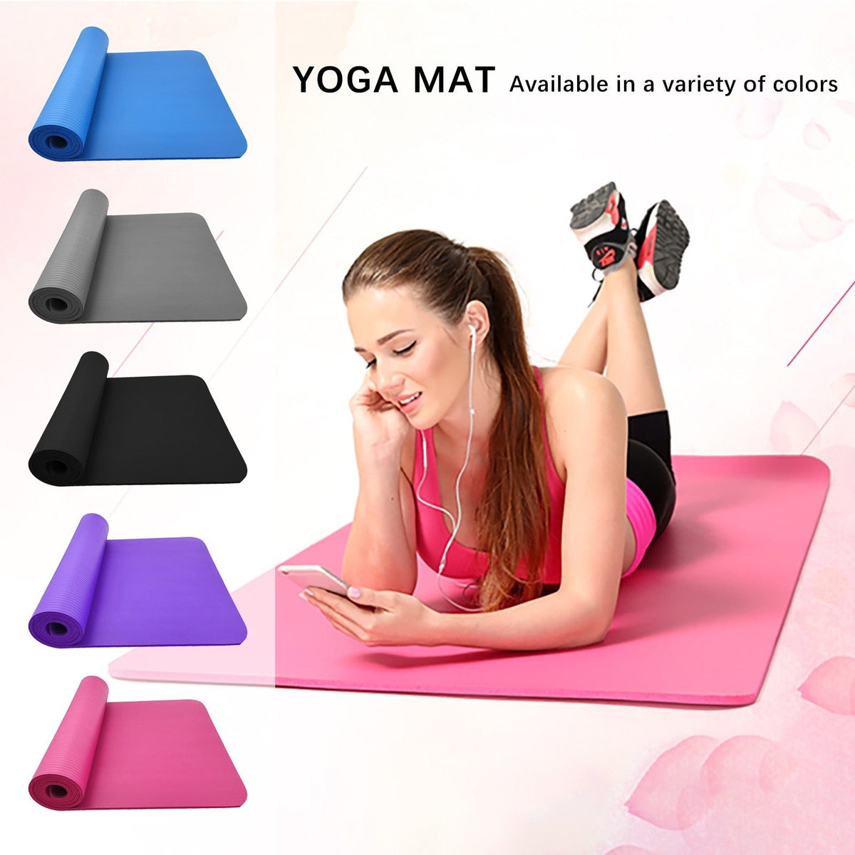 Large Size Slip Yoga Fitness Mat - Elite Water bottles